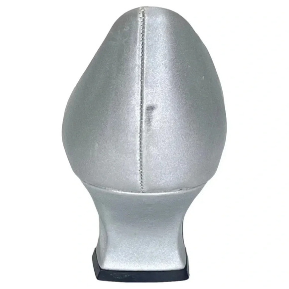 Easy Street Womens Heels 9M Waive Silver Satin - Picture 7 of 13